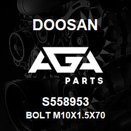 S558953 Doosan BOLT M10X1.5X70 | AGA Parts