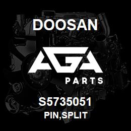 S5735051 Doosan PIN,SPLIT | AGA Parts