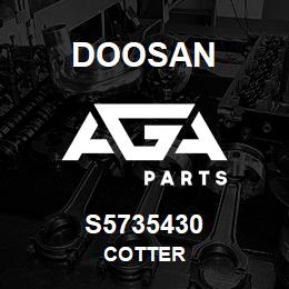 S5735430 Doosan COTTER | AGA Parts