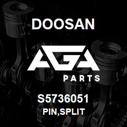 S5736051 Doosan PIN,SPLIT | AGA Parts