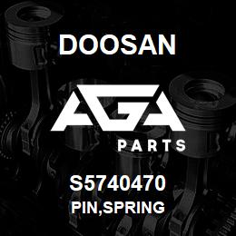 S5740470 Doosan PIN,SPRING | AGA Parts