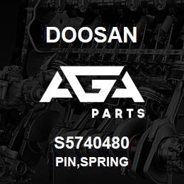 S5740480 Doosan PIN,SPRING | AGA Parts