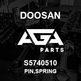 S5740510 Doosan PIN,SPRING | AGA Parts