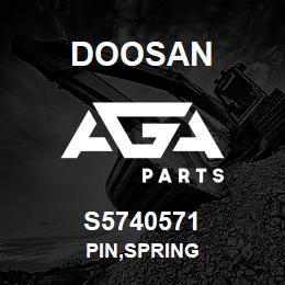 S5740571 Doosan PIN,SPRING | AGA Parts