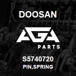 S5740720 Doosan PIN,SPRING | AGA Parts