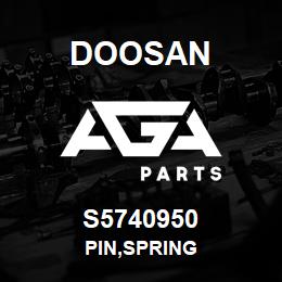 S5740950 Doosan PIN,SPRING | AGA Parts