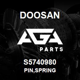 S5740980 Doosan PIN,SPRING | AGA Parts