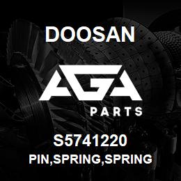 S5741220 Doosan PIN,SPRING,SPRING | AGA Parts