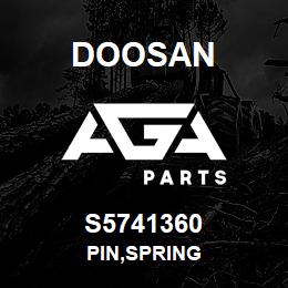 S5741360 Doosan PIN,SPRING | AGA Parts