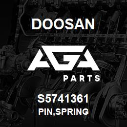 S5741361 Doosan PIN,SPRING | AGA Parts