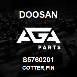 S5760201 Doosan COTTER,PIN | AGA Parts