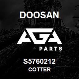 S5760212 Doosan COTTER | AGA Parts