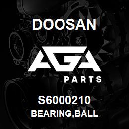 S6000210 Doosan BEARING,BALL | AGA Parts