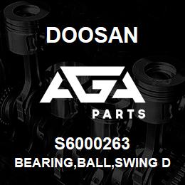 S6000263 Doosan BEARING,BALL,SWING DEVICE | AGA Parts