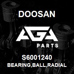 S6001240 Doosan BEARING,BALL,RADIAL | AGA Parts