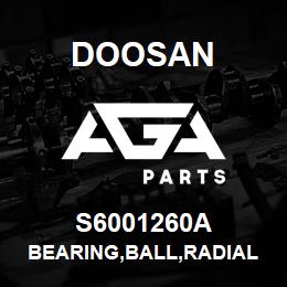 S6001260A Doosan BEARING,BALL,RADIAL | AGA Parts