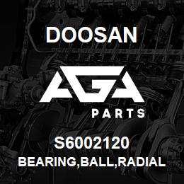 S6002120 Doosan BEARING,BALL,RADIAL | AGA Parts