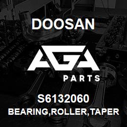 S6132060 Doosan BEARING,ROLLER,TAPER | AGA Parts