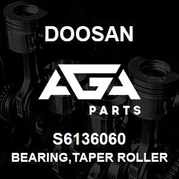 S6136060 Doosan BEARING,TAPER ROLLER | AGA Parts