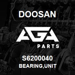 S6200040 Doosan BEARING,UNIT | AGA Parts