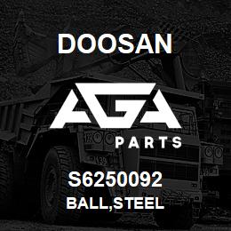 S6250092 Doosan BALL,STEEL | AGA Parts