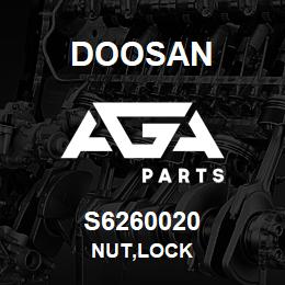 S6260020 Doosan NUT,LOCK | AGA Parts