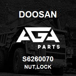 S6260070 Doosan NUT,LOCK | AGA Parts