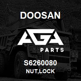 S6260080 Doosan NUT,LOCK | AGA Parts