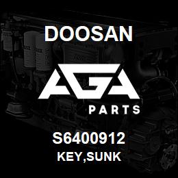 S6400912 Doosan KEY,SUNK | AGA Parts