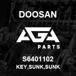 S6401102 Doosan KEY,SUNK,SUNK | AGA Parts