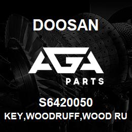 S6420050 Doosan KEY,WOODRUFF,WOOD RUFF | AGA Parts