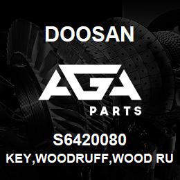 S6420080 Doosan KEY,WOODRUFF,WOOD RUFF | AGA Parts