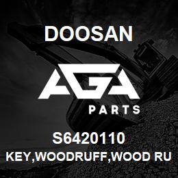 S6420110 Doosan KEY,WOODRUFF,WOOD RUFF | AGA Parts