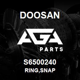 S6500240 Doosan RING,SNAP | AGA Parts