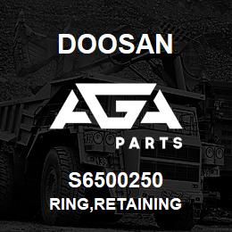 S6500250 Doosan RING,RETAINING | AGA Parts