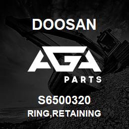 S6500320 Doosan RING,RETAINING | AGA Parts