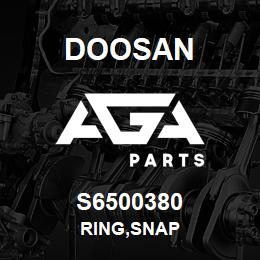 S6500380 Doosan RING,SNAP | AGA Parts