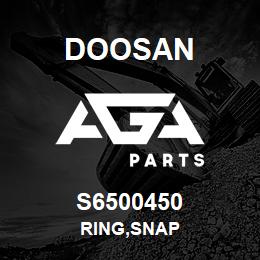 S6500450 Doosan RING,SNAP | AGA Parts