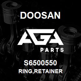 S6500550 Doosan RING,RETAINER | AGA Parts