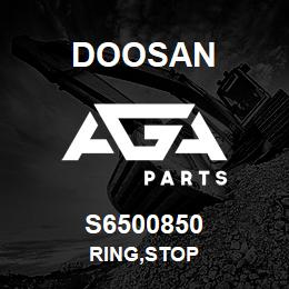 S6500850 Doosan RING,STOP | AGA Parts