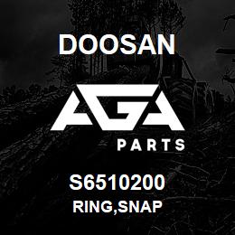 S6510200 Doosan RING,SNAP | AGA Parts