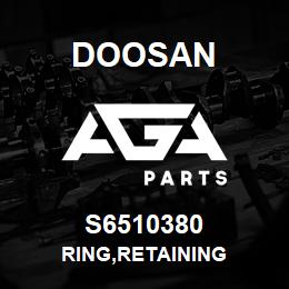 S6510380 Doosan RING,RETAINING | AGA Parts