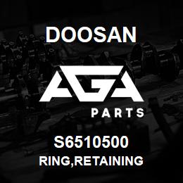 S6510500 Doosan RING,RETAINING | AGA Parts