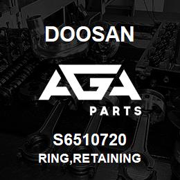 S6510720 Doosan RING,RETAINING | AGA Parts