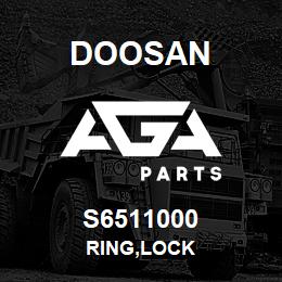 S6511000 Doosan RING,LOCK | AGA Parts