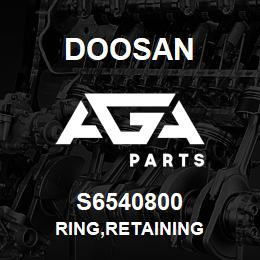 S6540800 Doosan RING,RETAINING | AGA Parts