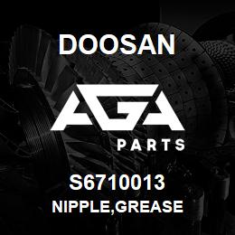 S6710013 Doosan NIPPLE,GREASE | AGA Parts