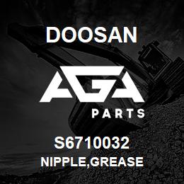 S6710032 Doosan NIPPLE,GREASE | AGA Parts