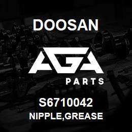 S6710042 Doosan NIPPLE,GREASE | AGA Parts