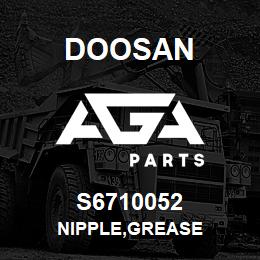 S6710052 Doosan NIPPLE,GREASE | AGA Parts